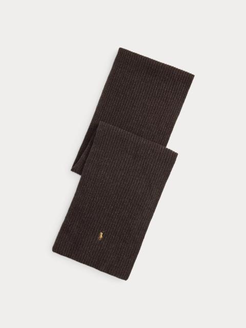 Polo Ralph Lauren Rib-Knit Wool-Blend Scarf