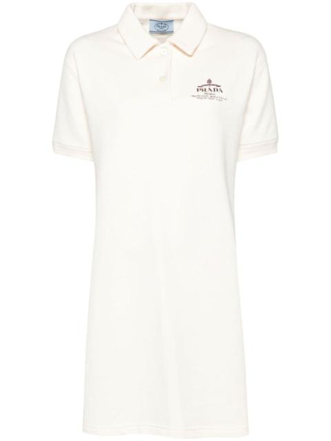 Prada fleece short-sleeves mini dress