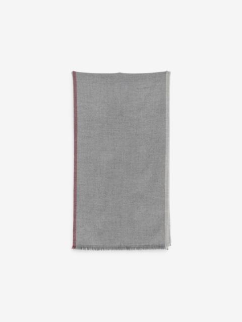 Brunello Cucinelli herringbone-weave frayed scarf