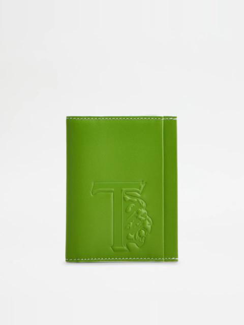 Tod's WALLET IN LEATHER - GREEN