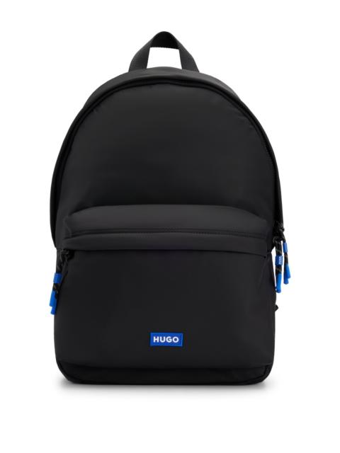 HUGO TWILL BACKPACK WITH BLUE LOGO LABEL