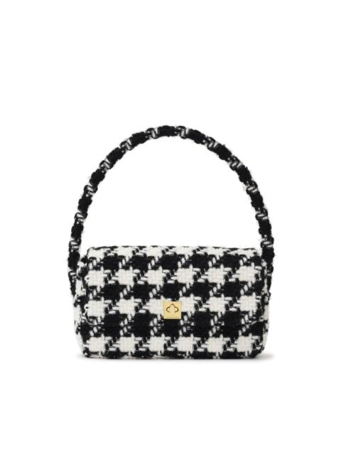 ANINE BING Nico houndstooth-pattern shoulder bag