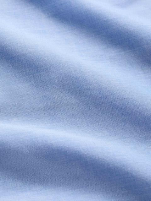 Derek Rose Men's Nightshirt Amalfi Cotton Batiste Blue