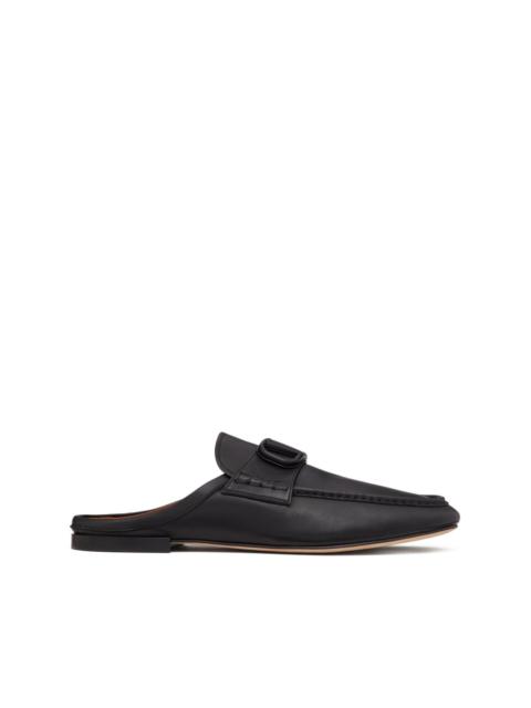 Valentino VLogo leather slippers