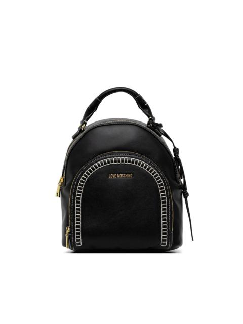 Moschino logo-detail top handle backpack