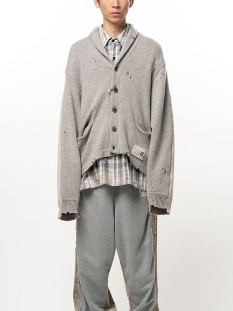 Maison MIHARAYASUHIRO Sweatshirt Combined Knit Cardigan