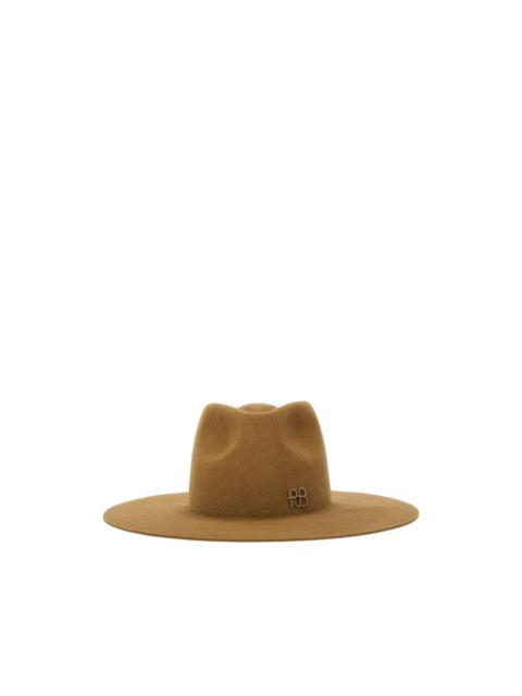 RUSLAN BAGINSKIY logo-detail felt fedora hat