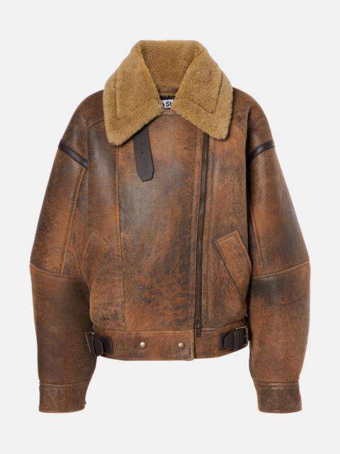 Lakota shearling-lined leather jacket