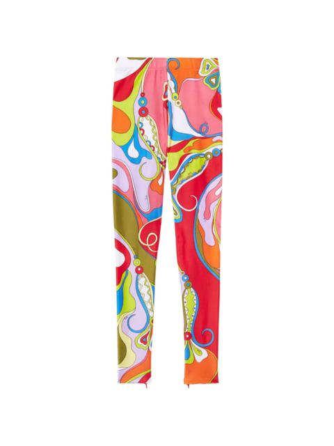 PUCCI orchidee-print leggings