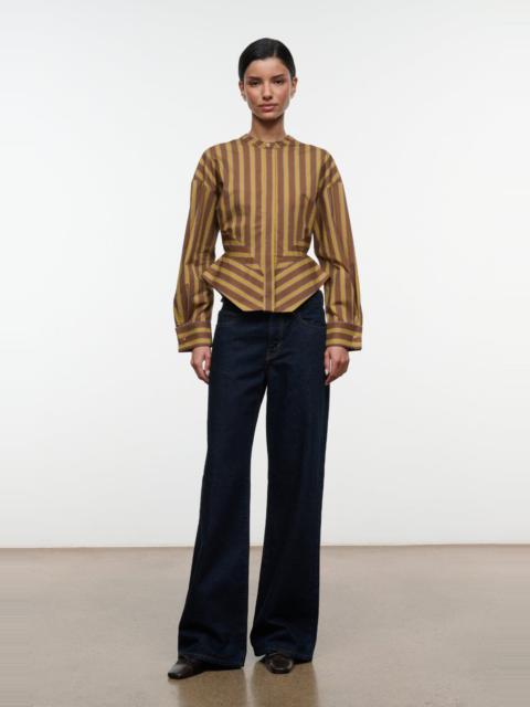 STAUD STAUD RHYS TOP CIGAR STRIPE