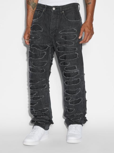 Ksubi ANTI K SHREDDED BLACK