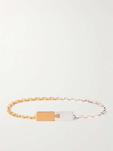 Bottega Veneta Gold Vermeil and Sterling Silver Chain Bracelet