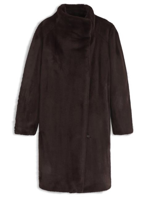 BOSS RELAXED-FIT TEDDY COAT