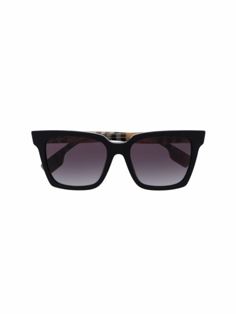 Burberry check-pattern square-frame sunglasses