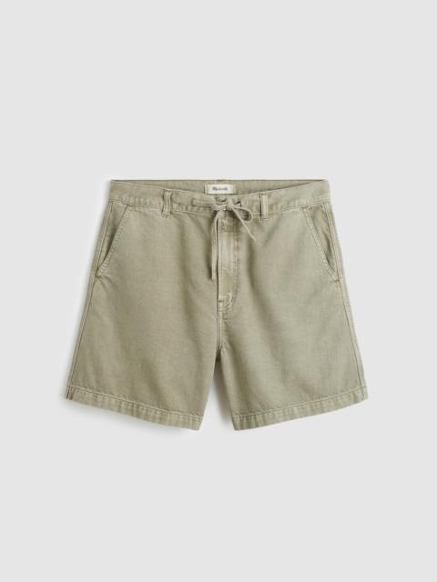 Madewell The Drawstring Short in Airy Denim