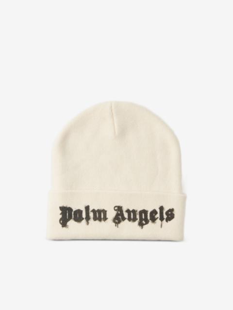 Palm Angels Dripping Logo beanie hat