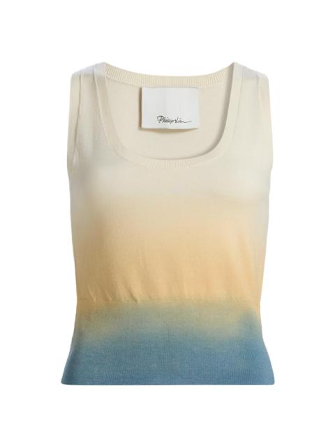 3.1 Phillip Lim Women's Ombré Knit Scoop Tank - Storm Canyon Multi