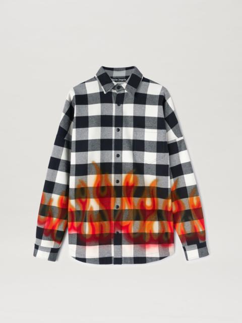 Palm Angels BURNING LOGO OVERSHIRT