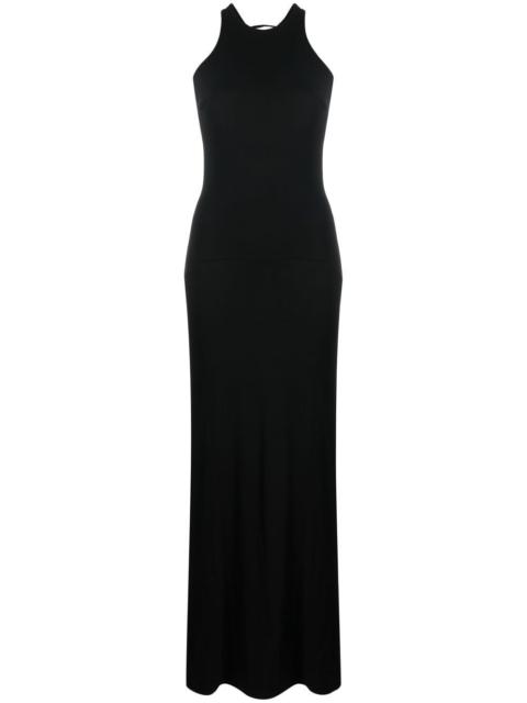 ELISABETTA FRANCHI open-back embellished gown