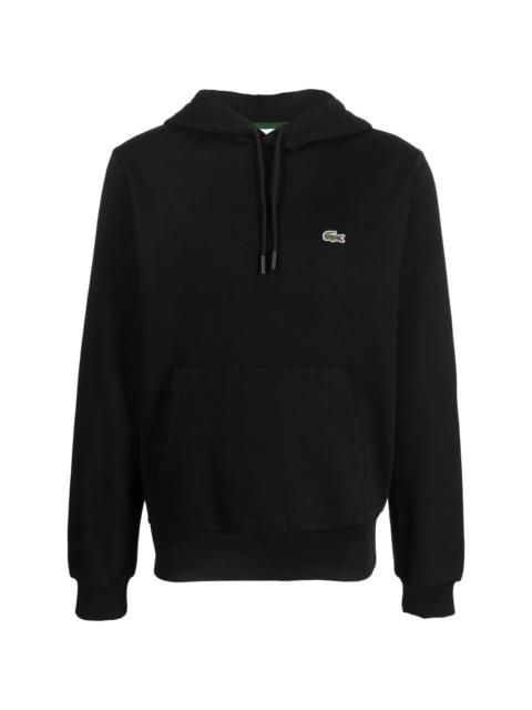 LACOSTE appliqué-logo long-sleeve hoodie