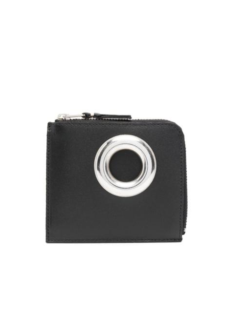 Comme Des Garçons eyelet-detail leather wallet