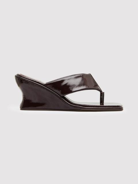 ST. AGNI Soft Thong Contour Wedge - Patent Port