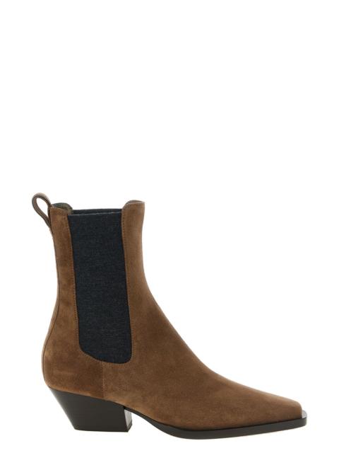 Brunello Cucinelli Precious Loop Detail Ankle Boot