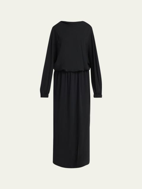 GIORGIO ARMANI Triple Silk Georgette Long Sleeve Gown