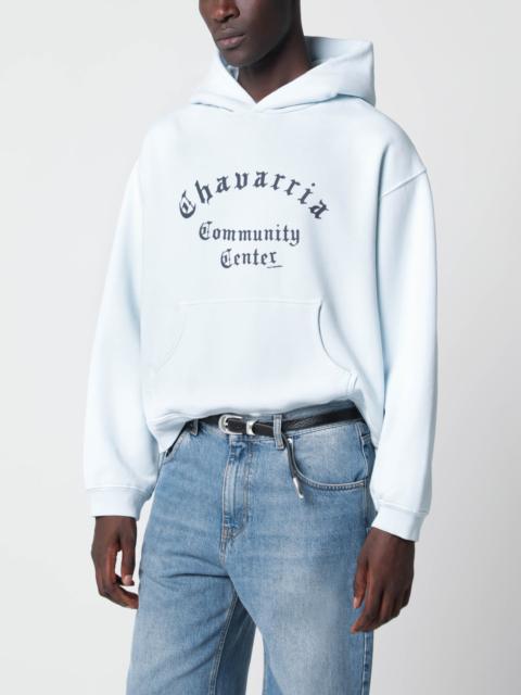 WILLY CHAVARRIA Chavarria Community Center Blue Cotton Hoodie