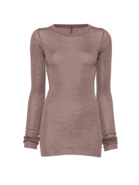Rick Owens ribbed long-sleeves T-shirt