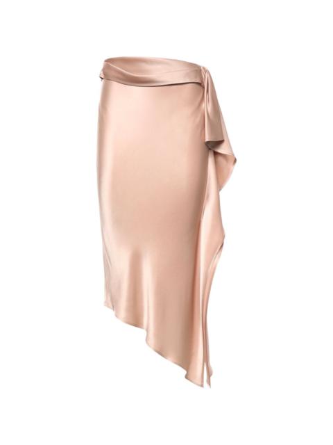 PINKO draped midi skirt