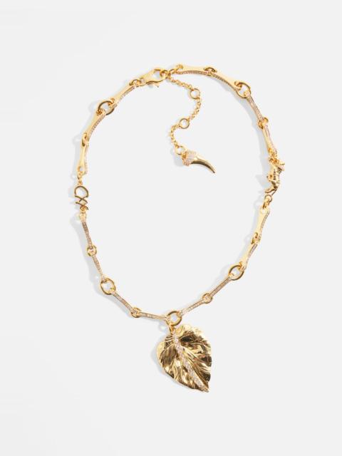 CAMILLA GILDED REALMS LEAF NECKLACE GOLD