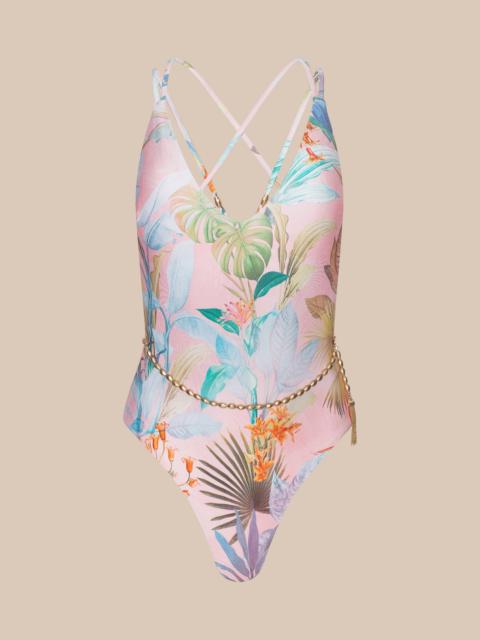 L'AGENCE Breana Plunge One-Piece Swimsuit
