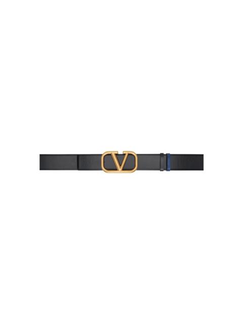 Black & Blue VLogo Signature Reversible Belt