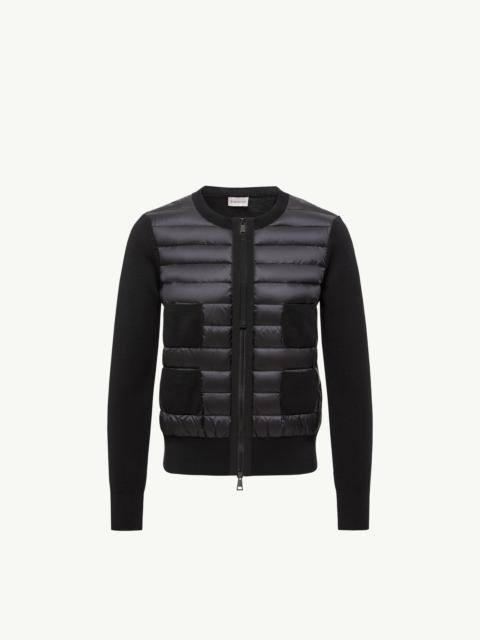 Moncler Padded Wool Zip-Up Cardigan