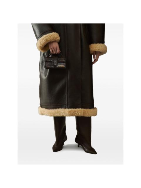 JACQUEMUS The Bambino top-handle leather clutch bag