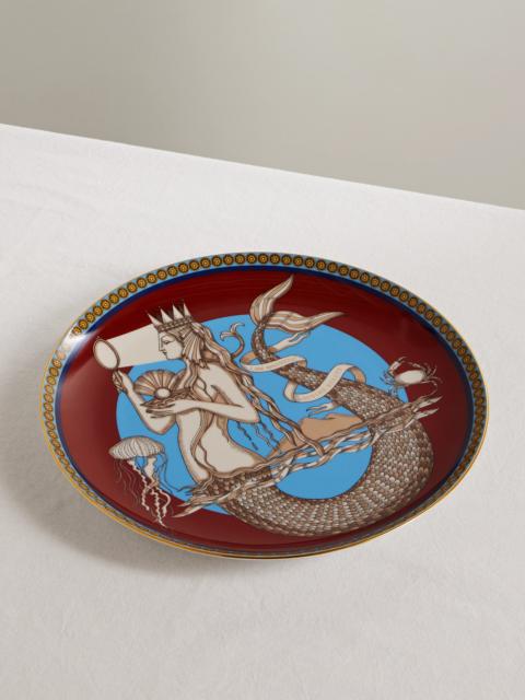 La DoubleJ Gold-plated Porcelain Plate