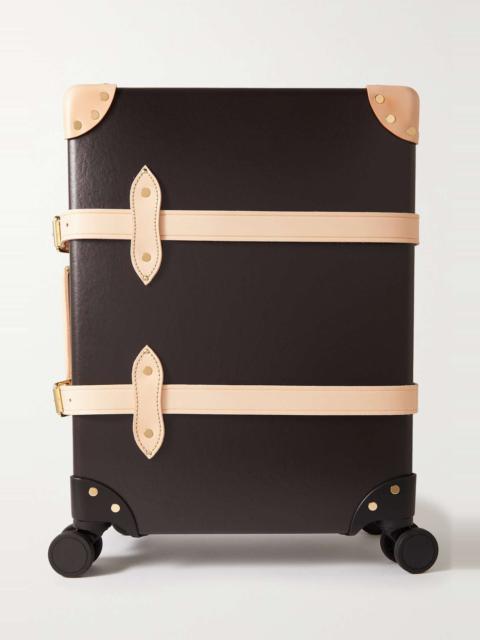Globe-Trotter Safari Carry-On leather-trimmed suitcase