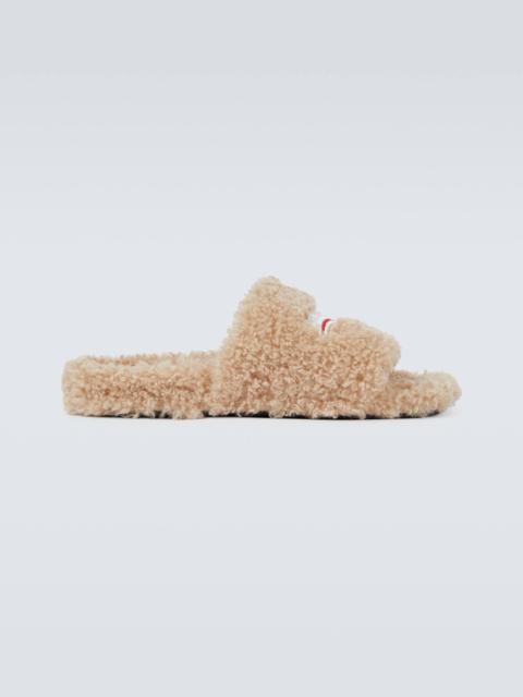 BALENCIAGA Political Campaign Furry slides