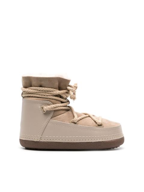 INUIKII logo-print leather boots