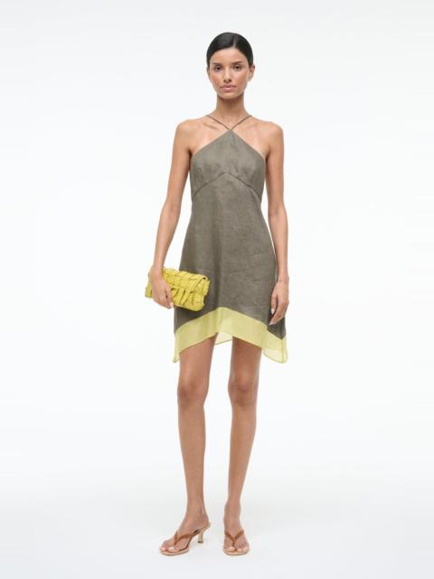 STAUD STAUD ORO LINEN DRESS PALO VERDE
