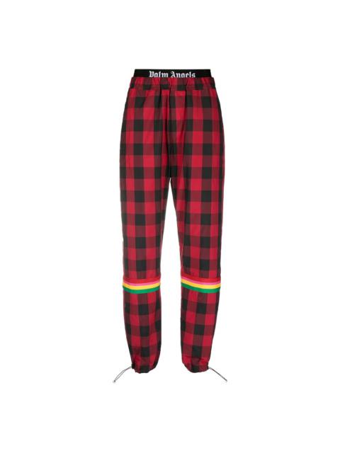 Palm Angels buffalo-check "Red" track pants