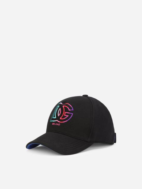 Dolce & Gabbana Baseball cap with multi-colored DG embroidery
