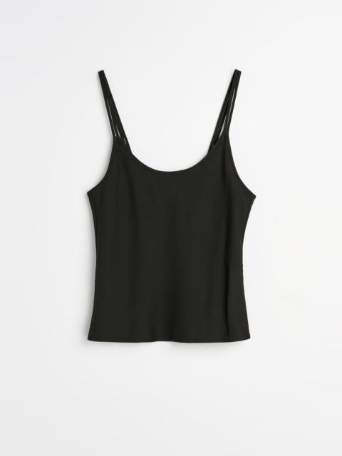 Our Legacy Glide Top Ashen Black Warmth Viscose