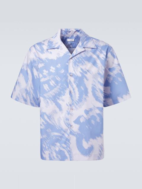COMMAS Printed cotton bowling shirt