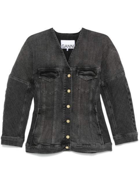 GANNI washed denim jacket