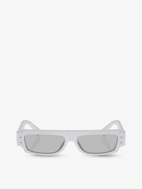 DG4458 rectangle-frame acetate sunglasses