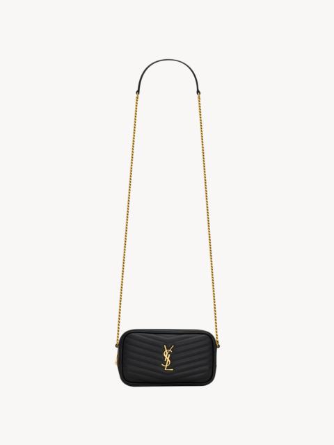 SAINT LAURENT MINI LOU IN QUILTED LEATHER