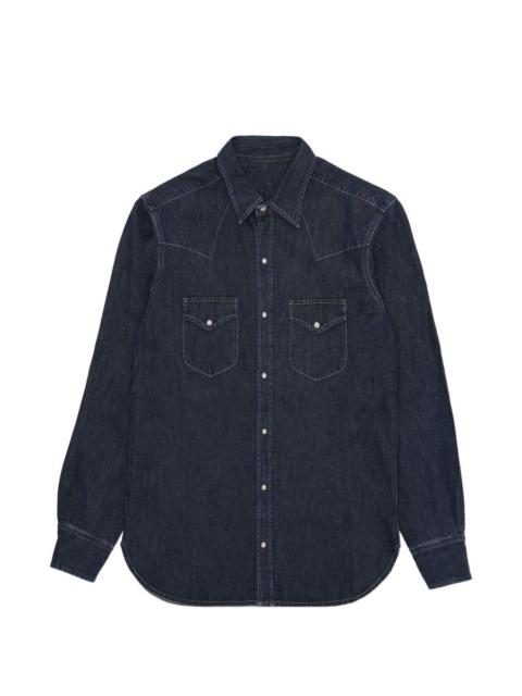 FORTELA front-pockets denim shirt