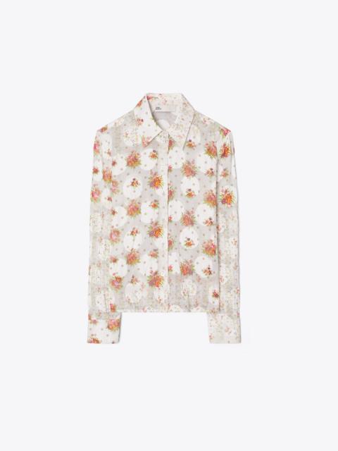 TORY BURCH Cotton Jacquard Shirt